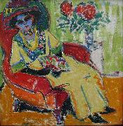 Ernst Ludwig Kirchner Sitting Woman oil painting reproduction